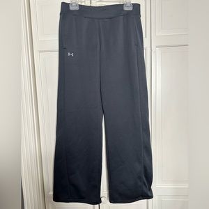 Under Armor black wide leg fleece lined pants  size medium